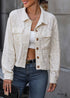 2024 Lapel Button Textured Jacquard Jacket
